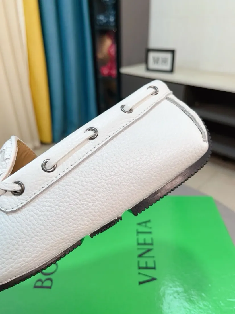 Ex-factory price 420🌹🌹【Super comfortable soft sole BV woven beanie shoes】Fashion hot style ⭐️⭐️⭐️BV Men's casual shoes 🎈High-quality cowhide upper, woven cowhide upper with metal buckle decoration, perfect fit, full of personality and fashionable charm, genuine leather lining ⚠️⚠️Flexible and lightweight outsole, fashionable and handsome, size: 38-44, 37+45 can be customized